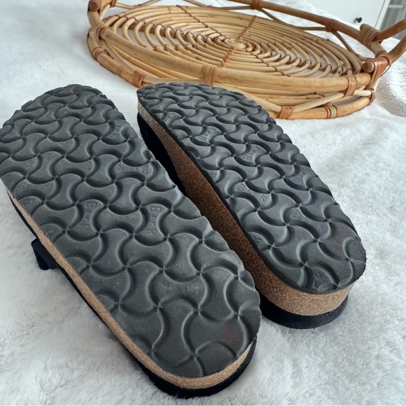 Birkenstock Buckley Suede Leather Black Clogs - Picture 11 of 12